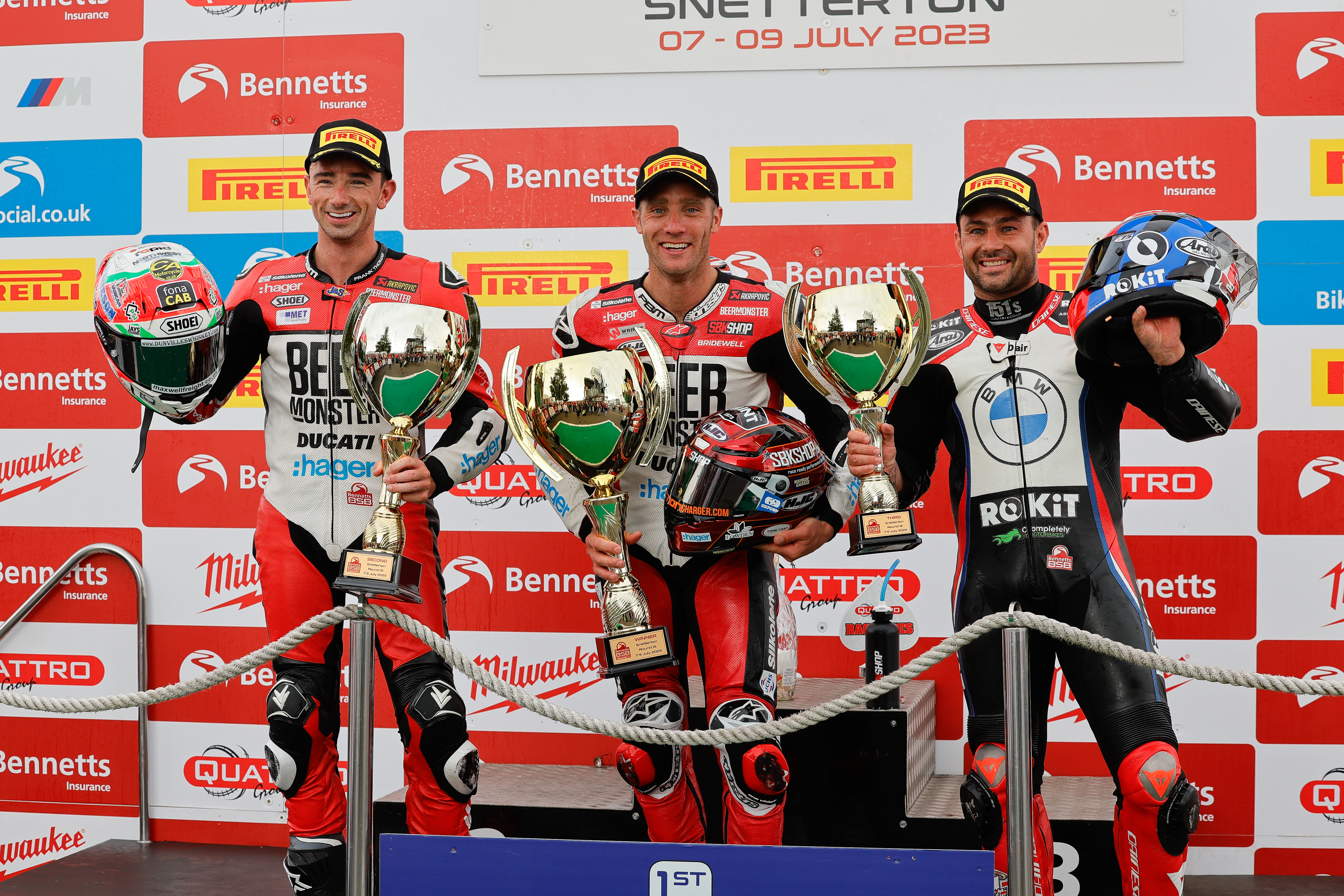 Bridewell, 2023, Snetterton, Ducati, win, BSB, British Superbikes, Podium, Haslam, Irwin